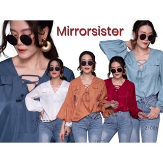 MiRRoRSiSTERs So SiLKy BLoUSE #21026.2 เสื้อแขนยาว เสื้อผ้าผสมSilk เสื้อทรงสวย เสื้อแมชง่าย เสื้อทำงานใส่ได้ทุกวัน