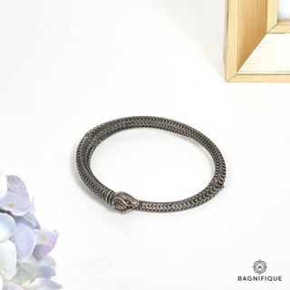 Gucci Garden silver snake bracelet