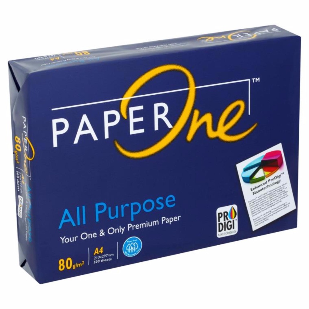Paper One Paper 80gsm - A4size - 1ream - 500 แผ่น