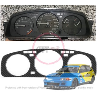 Cfs487 Pelekat พรีคัทคาร์บอน สําหรับแผงคลัสเตอร์ Bazel METER Honda civic EG6 EH3 Eg9 Ferio 4 SR4 JDM EDM Eg4 Eg9 Ej1 Ej2