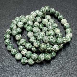 ข้อมือหินกรีนดอทแจสเปอร์ Green dots jasper