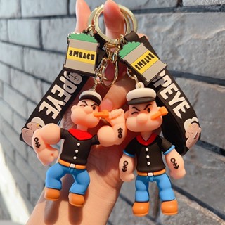 【พร้อมส่ง】พวงกุญแจ จี้ตุ๊กตาการ์ตูน Popeye สวยหรู สําหรับห้อยกระเป๋า