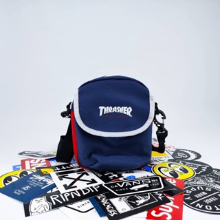 กระเป๋าสะพายไหล่ ใส่นิตยสาร Thrasher สีกรมท่า