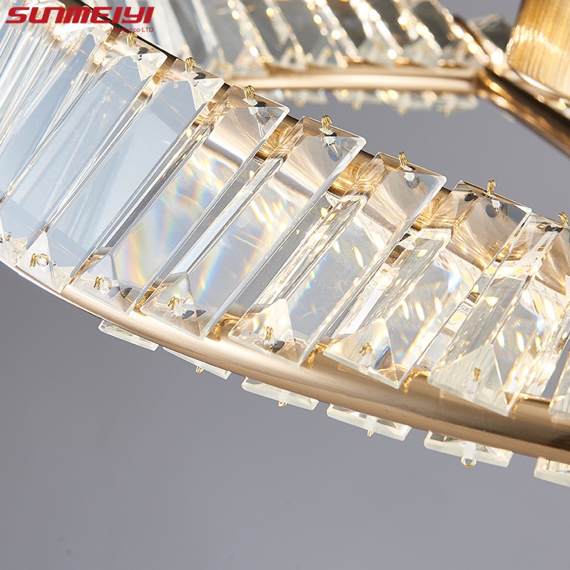 Sunmeiyi โคมไฟเพดาน LED สเตนเลส สีทอง หรูหรา สําหรับห้องนอน ห้องนั่งเล่น ห้องครัว - รูปที่ 3