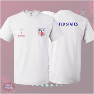 T-shirt World Cup World Cup 2022 Team United States American Front Back FIFA