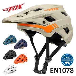 Batfox หมวกกันน็อค ขี่จักรยาน ผู้ชาย หมวกกันน็อคจักรยาน MTB Casco Bicicleta จักรยานเสือภูเขา Casco Ciclismo Hombre เคลือบด้าน สีดํา หมวกกันน็อคขี่จักรยาน