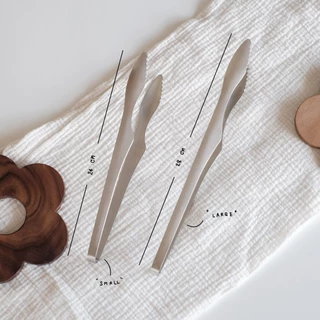 Omocha - Stainless steel food tongs : ที่คีบ ที่คีบเนื้อย่าง ที่คีบสแตนเลส