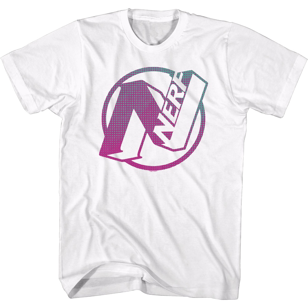 Halftone Logo Nerf T-Shirt เสื้อแฟชั่นผญ เสื้อยืดน่ารักๆ