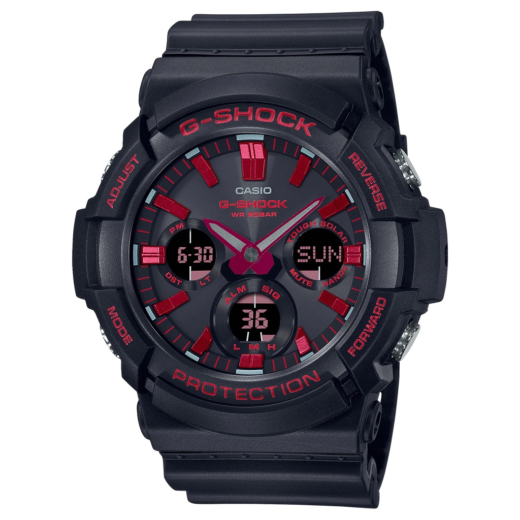 GAS-100BNR-1A | อะนาล็อก-ดิจิตอลมาตรฐาน | G-SHOCK | นาฬิกา | CASIO