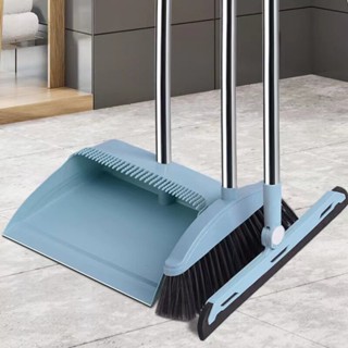 ชุดไม้กวาด ชุดไม้กวาดพร้อมโกยผง ชุด 2/3 ชิ้น ชุดไม้กวาด พร้อมที่โกย Broom and Dustpan Set ชุดไม้กวาดหมุนได้ ไม้กวาด