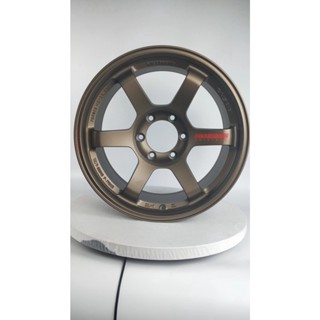 ล้อ KRW WHEEL TE37 flowforming 6h 139.7 ขอบ 18 กว้าง 9 6รู 139.7 ขอบ 18 หยอดแดง ล้อเบา 12900 ราคาต่อ 4วง