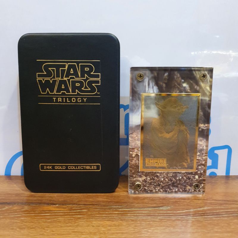 Rare Star wars Yoda 24k GOLD card 681 of 1000 (การ์ดทองแท้ 24k)