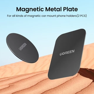 UGREEN Metal Plate Magnetic Disk For Car Phone Holder For Magnet Mobile Phone Holder（หนึ่งรอบ หนึ่งสี่เหลี่ยม）