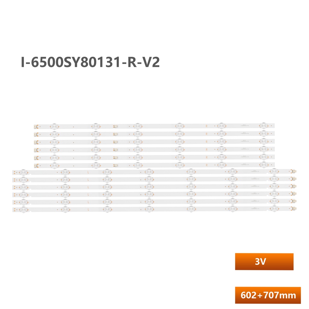 12 ชิ้น = 6 ชุด LED backlight Strip สําหรับ Sony KD-65X8000G KD-65X7500H Strip LED I-6500SY80131 I-6