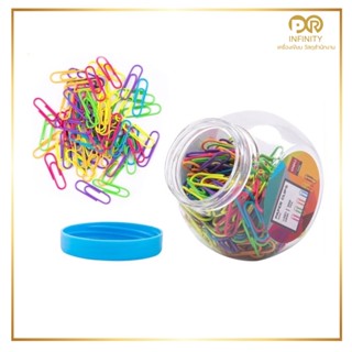 ลวดสีเสียบกระดาษ แพค 200 ชิ้น Deli 0053 Paper Clip