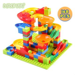 Nkodok Diy Ball Building Block Track Model อนุภาคขนาดใหญ่เลื่อนสนามเด็กเล่นอาคารบล็อกของเล่น