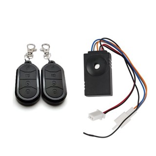 Ebike Alarm System Dual Remote Control 36V 48V 60V 72V Alarm Accessories Universal Waterproof Electric Bike Replacement