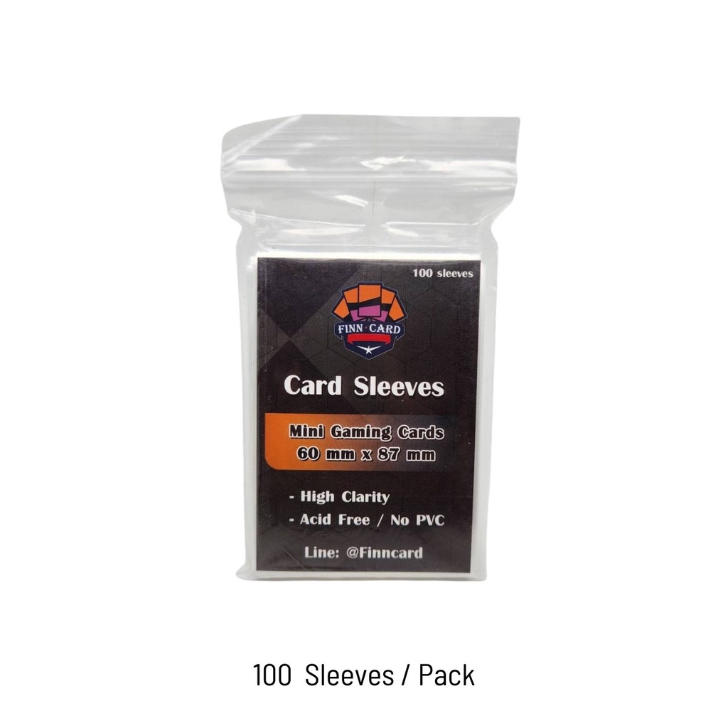 Finncard Sleeve Mini Gaming Card 100 Pcs 60x87mm ซองใส่การ์ด FCSMGC1006087 (การ์ด) ราคา ถูกที่สุด ดีลบีเคเค แกลเลอรีภาพที่ 8