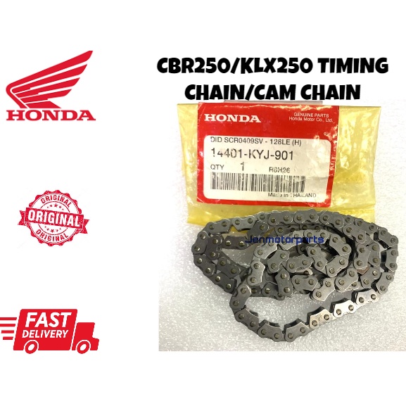 CBR250 KLX250 TIMING CHAIN CAM CHAIN 128L 14401-KYJ-901 RANTAI KECIK CBR250 ORIGINAL100%HONDA