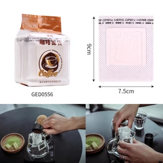 ถุงดริปกาแฟ(50ซอง) ถุงกรองกาแฟดริป แบบมีหูแขวน ถุงกรองกาแฟแบบใช้แล้วทิ้งแพค filter สามารถใช้ได้กับแก้วทุกประเภท