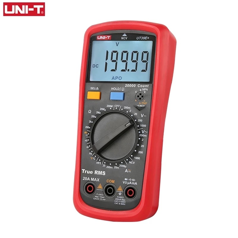 UT39A+/C+ /E+ Series มัลติมิเตอร์แบบดิจิตอลช่วงอัตโนมัติพร้อมเครื่องทดสอบมัลติเมโทรแบ็คไลท์ LCD