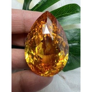 cz yellow pear 24x:37mm 1 pieces 150 carats