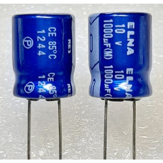 Elna RE3 1000uf 10v Capacitor ตัวเก็บประจุ คาปาซิเตอร์