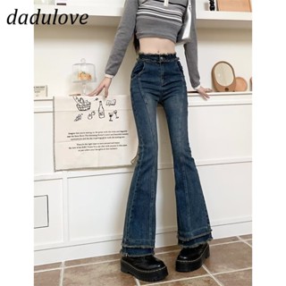 DaDulove💕 New Korean Version of High-waisted Wide-leg Jeans 2022 Loose Straight-leg Trousers Mopping the Floor