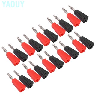 Yaouy 10 Sets Pure Copper 4mm Banana Plug Lantern Connector Accessories Connectors