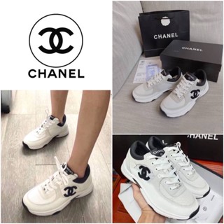 รองเท้าผ้าใบ Chanel Low Top Trainer Suede