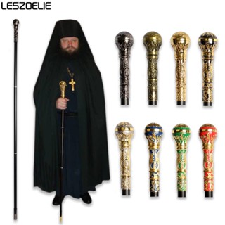 8 Colors 143cm (56.3&amp;#39;&amp;#39;) Man Gold Church Walking Stick Women Luxury Handle Holy Walking Canes Elegant Vintage Wal