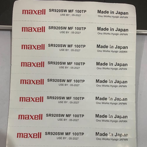 พร้อมส่ง> ถ่านกระดุม Maxell SR920SW/371 แบบหลุมแบ่งขาย 50 ก้อน หรือ 100 ก้อน