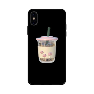 Cartoon milk tea เคสไอโฟน iPhone  11 pro max เคส 14 plus case X Xr Xs Max 12 13 14 promax couple cover 7 8 plus เคส นิ่ม