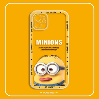 เคสโทรศัพท์มือถือ ลายการ์ตูน Little Yellow Man Tongue Out สําหรับ iPhone 14 Pro Max 13 12 Mini 11 XS XR X 8 7 Plus 6S 6 SE