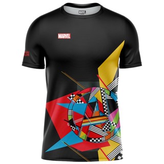 เสื้อออกกำลังกาย เสื้อวิ่ง เสื้อกีฬา เสื้อ Marvel Powerfull ลิขสิทธิ์แท้