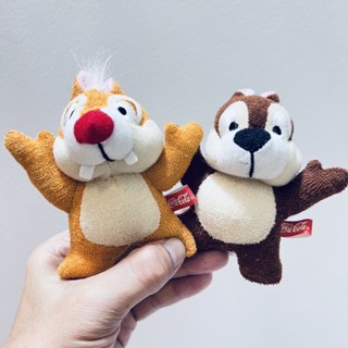 พวงกุญแจ #ขายคู่ #ตุ๊กตา #ชิพแอนด์เดล #Chip #and #Dale #ป้ายผ้า โคคาโคล่า Coca Cola #Disney #ดิสนีย์ #น่ารักมาก