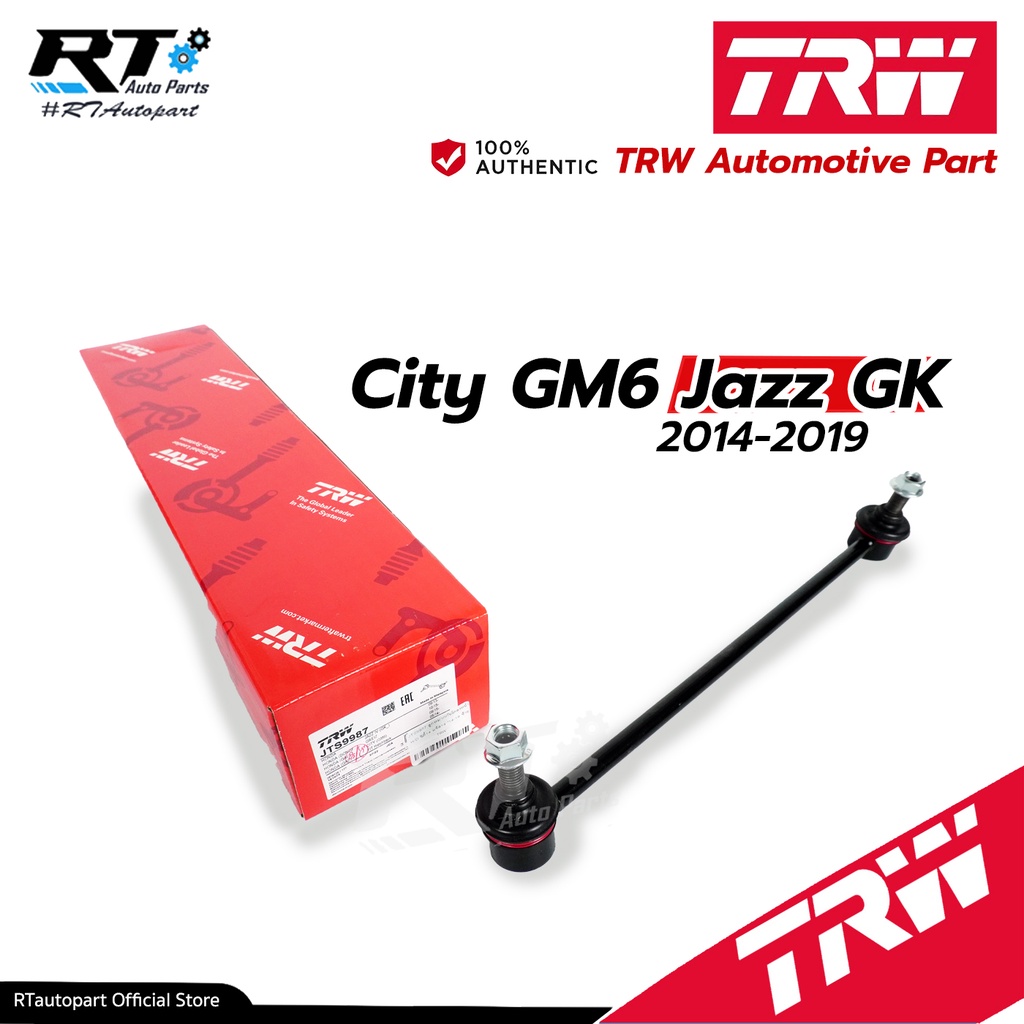 TRW ลูกหมากกันโคลงหน้า Honda City GM6 Jazz GK ปี13-18 City 1.0 turbo ปี19-23 / 51320-T5A-003 / JTS99