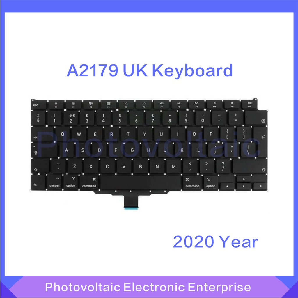 2020 ปีแล็ปท็อปใหม่ A2179 คีย์บอร์ดสําหรับ Macbook Air 13 "A2179 คีย์บอร์ดเปลี่ยนรูปแบบ UK EMC 3302