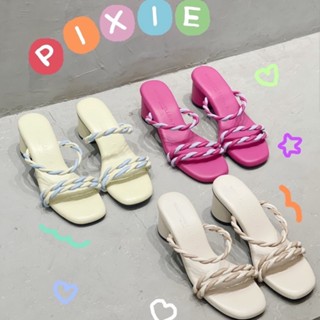 (ลด 45 Code: MARSH999 )  PIXIE  น้อง two tone น่ารักเกินปุยมั้ยยย ส้นสูง 2.5 นิ้ว ใส่ง่ายเดินสบาย