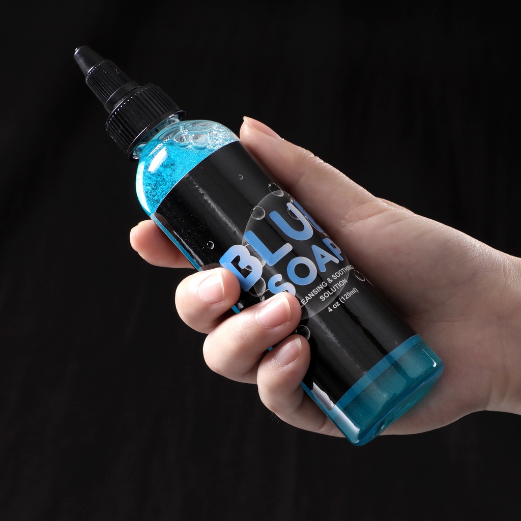 อุปกรณ์สัก เครื่องมือสัก 30ml Blue Soap Cleaning & Soothing Solution Tattoo Studio Supply