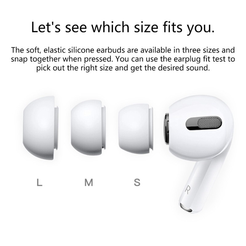 Fonken 1 คู่ซิลิโคนอ่อนนุ่มหูฟังหูฟังสําหรับ Air-pods Pro/Pro 2 Eartip หูหมวกเคล็ดลับ Earcap ปลั๊ก Pro2 อุปกรณ์เสริม