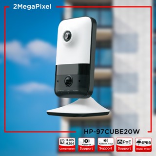 Hi-view กล้องวงจรปิด ระบบ IP Camera รุ่น HP-97CUBE20W ความคมชัด 2MP Cube WiFi