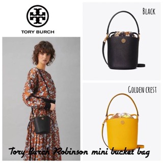 Tory Burch Robinson mini bucket bag Code:B3D201165 แบรนด์แท้ 100% งาน Outlet