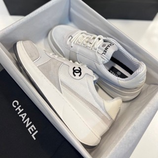 CHANEL SNEAKER  2022 COLLECTION 💕มาเเล้วเป็นอีกรุ่นที่มาเเรงตลอดกาล ทำจากหนังเเท้100% ไส้สบาย มาพร้อมกล่องครบ เป็นงานสุด