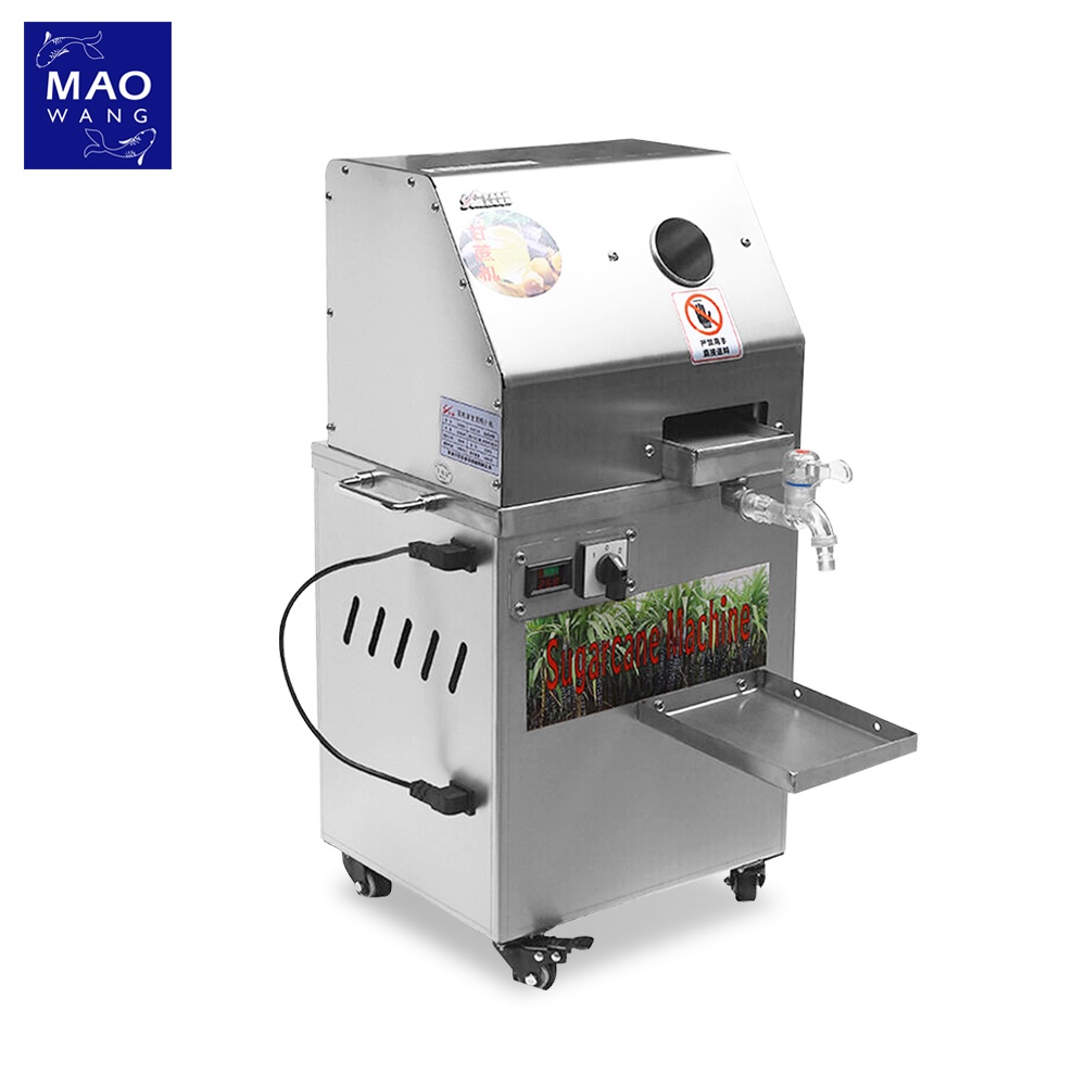 MAO เครื่องคั้นน้ำอ้อยไฟฟ้า สแตนเลส FOOD GRADE เครื่องรีดอ้อยสด แบบตั้งพื้น