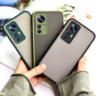 เคสโทรศัพท์มือถือ ซิลิโคนนิ่ม PC แข็ง กันกระแทก ป้องกันกล้อง สําหรับ Xiaomi12T Pro Mi 12 T 12T Pro 5G