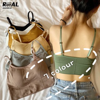 Royal Underwear ชุดชั้นในหญิง  บราผู้หญิง สปอร์ตบราแบบสวม สายปรับระดับได้ ยกกระชับ    Free size BBB01