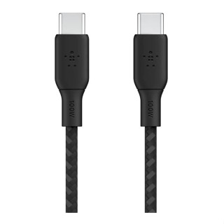 CHARGER CABLE (สายชาร์จ) BELKIN BOOST CHARGE USB- C TO USB- C 100W 2 METER (CAB014BT2MBK)