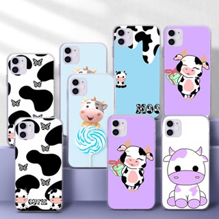 เคสโทรศัพท์มือถือแบบนิ่ม TPU ใส ลายวัวน่ารัก ERT76 สําหรับ Redmi 9 POWER 10 10A 10C K40 Poco M4 Pro A3