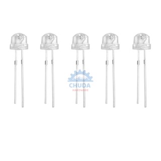 (5 ตัว) ไดโอด เปล่งแสง LED 5mm #B-สั้น (5 ตัว)